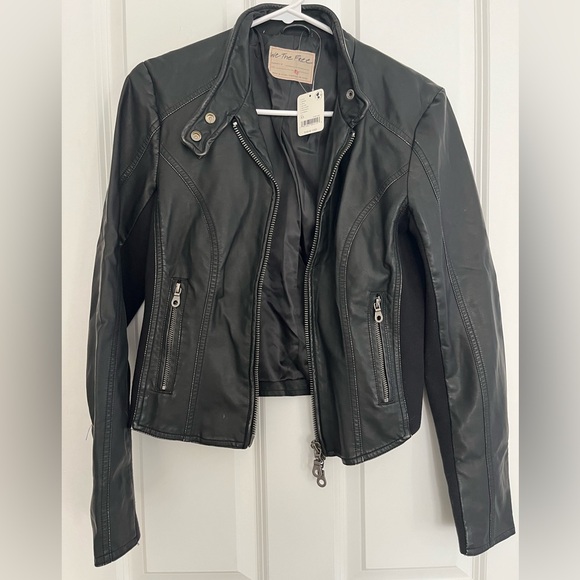 We the Free - Max Vegan Moto Jacket in Black, XS - Picture 3 of 11
